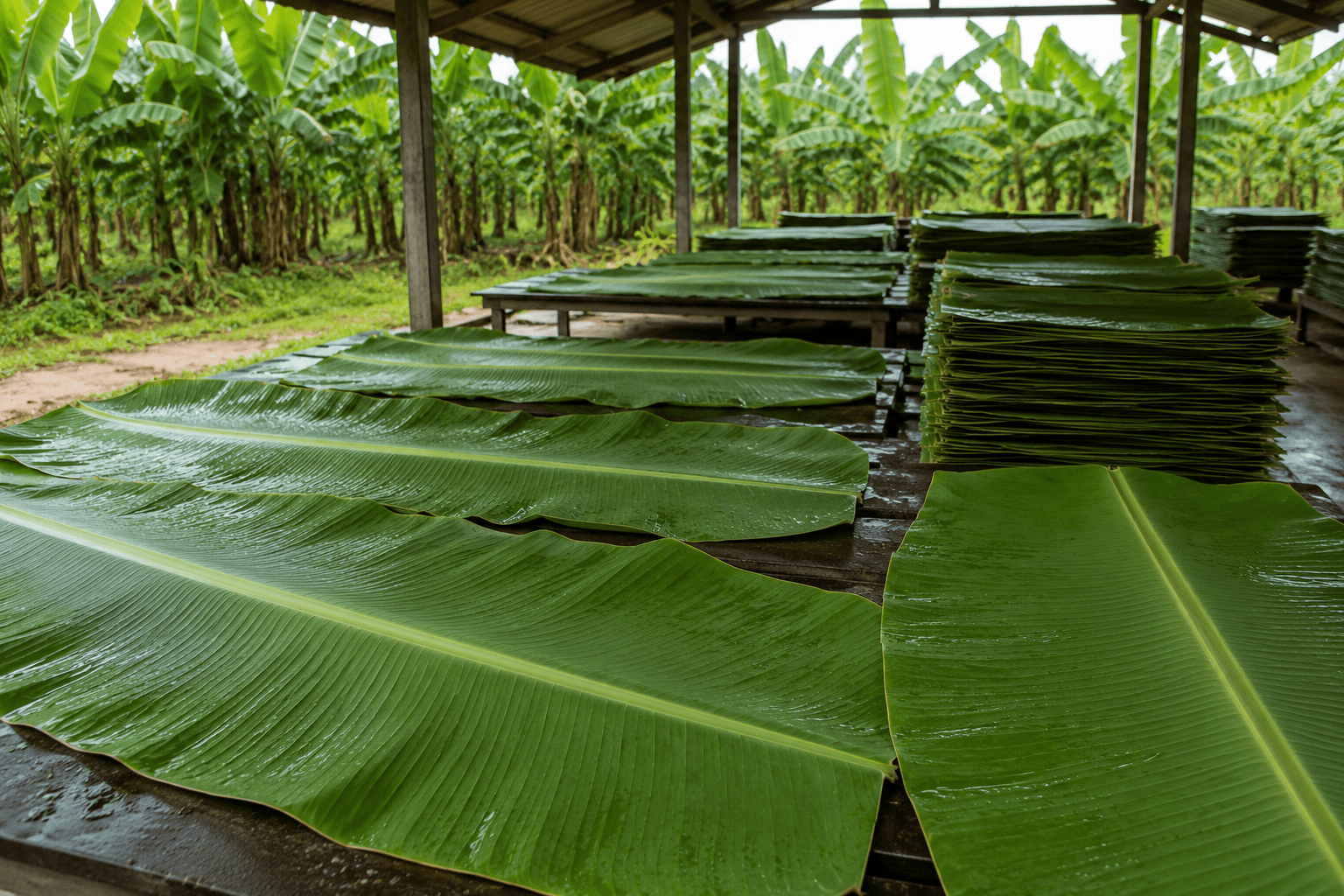 Banana plantation farm