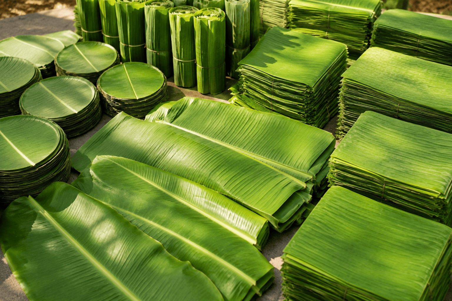 Banana leaf traditional meal