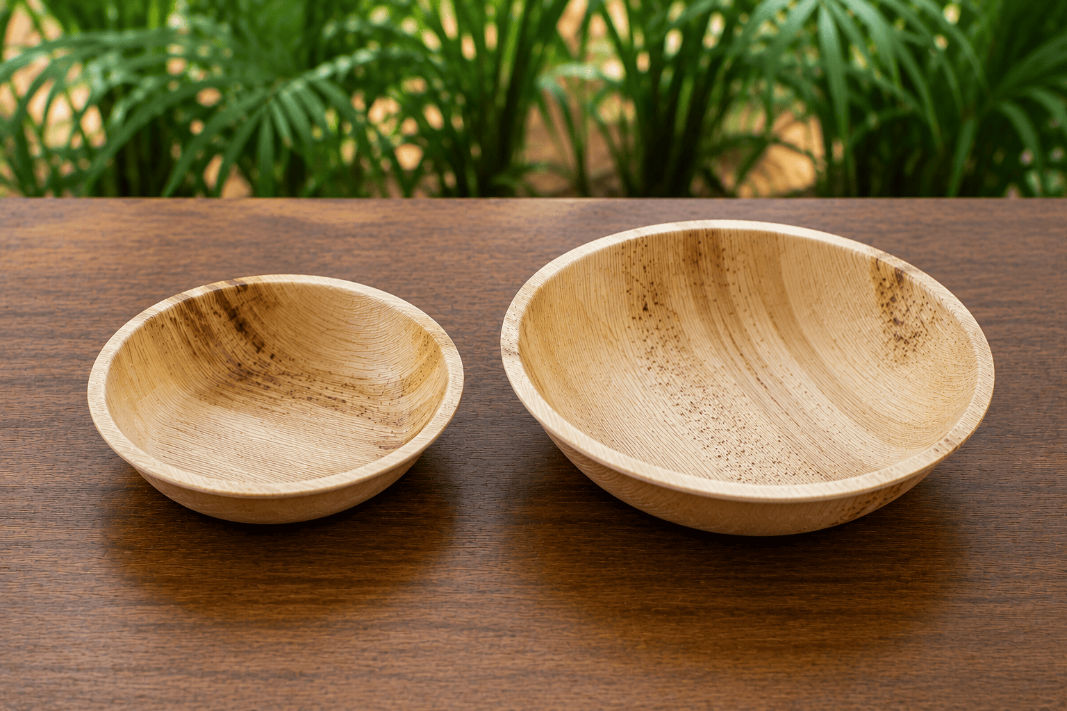 Areca oval shaped plates